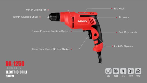 دریل دنلکس مدل DX-1250